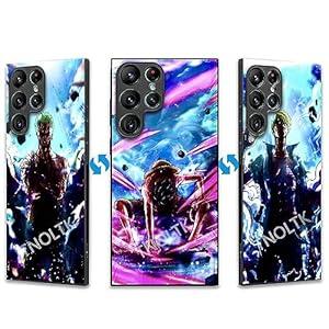 3D Anime Motion Case for Samsung Galaxy S22 Ultra Case 6.8/ inch Shockproof Soft Anti-Scratch Cool Manga Changable Case Compatible with Samsung Galaxy S22 Ultra