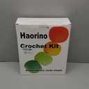 Haorino Crochet Kit for Beginners  Crochet Blanket Kit with a Crochet Blocking Board, Yarns, Tools, Video Tutorials | Granny Square Blanket for Adults| DIY Gift for Craft Lovers