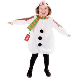 fun shack Toddler Snowman Costume, Snowman Costume Kids, Toddler Christmas Costumes, Christmas Costumes for Kids (1-2 Years, White)