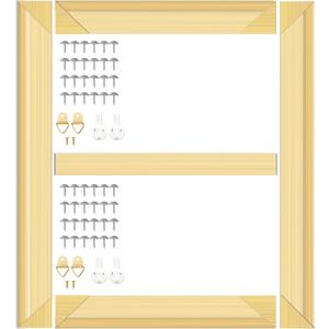 ECOIOU DIY Canvas Stretcher Bars 24X36 Inch Canvas Frame, Sturdy Stretcher Frames for Oil Paintings, Prints, Paint by Numbers & Posters, Thickness 11/16" x Width 1-1/2" (Need Extra Size to wrap Around The Frame)