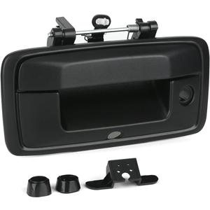 Tailgate Handle with Backup Camera Hole Black for 2014-2018 Chevrolet Chevy Silverado GMC Sierra Replaces# 23448681, 23128692, 23156952