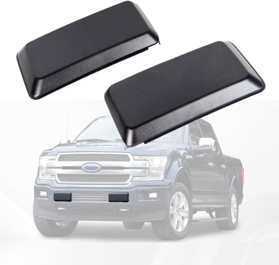 Bumper Pad 2018-2020 Compatible With Ford F-150 F150 Bumper Cover Trim (Set) Driver Side And Passenger Side Bumper Guards Inserts Pads Caps Textured Black