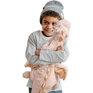 Dodhse Pterosaur Stuffed Animal with Wings - Cute Soft Dinosaurs Plush Toys Little Flying Dragon Plushies Pillow Doll Christmas Birthday Gifts for Kids Boys Girls (Pink, 27.55inch/ 70cm)