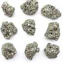 Wowagoga 2 Pack 4.5 Oz Natural Pyrite Stone Raw Pyrite Crystal for Cabbing Tumbling Reiki Healing