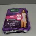 Depend Night Defense Adult Diapers, Incontinence & Postpartum Bladder Leak Underwear for Women, Disposable, Overnight, Medium, Blush, 15 Count