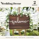 Der Rose 4 Pcs 13Ft Artificial Eucalyptus Flower Garland with Fake Silk Rose Flower Vine Seeded Eucalyptus Leaves Greenery Garland for Wedding Arch Table Wall Backdrop Party Room Decor (White)