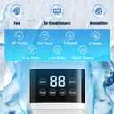 Evaporative Air Cooler, 3-in-1 Portable Air Conditioners for Room, 4 Modes 3 Speeds, Fast Cooling Portable AC Unit/24H Timer, Remote Oscillating Tower Fan, Quiet Swamp Cooler for Bedroom Office