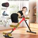 Yoleo 2 in 1 Ab & Rowing Machines for Home, Foldable Ab Workout Equipment, Ab Trainer Machine for Stomach Workout, Ab Crunch Machine with Foam Support,7-Length Adjustable Ab Machine for Home Exercise