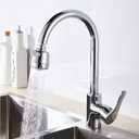 360 Swivel Kitchen Sink Faucet Aerator Faucet Sprayer Attachment Tap Aerator Faucet Nozzle Faucet Head 55/64'' Female Thread for Kitchen, Bathroom Faucet (Shorter Style 1PC,Adapter Included)
