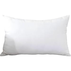 TAOSON Decorative 100% Cotton Canvas Square Solid Toss Pillowcase Cushion Cover Pillow Case with Hidden Zipper Closure Only Cover No Insert - White 12"x20"(30x50cm) (12"x20"(30x50cm), White)