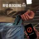 2 x Slim Wallet for Men and Card Holder | RFID Protected | Pull-Up Function | Front Pocket Wallets | ID Card Window | Integrated Money Clip | Grey