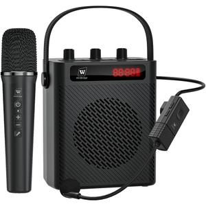 40W Bluetooth 5.3 Voice Amplifier with Headset Mirophone & Handheld Mic, Portable Rechargeable PA System for Teachers & Events,Wireless Karaoke Speaker with 4 Sound Effects for Guitar S95