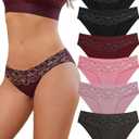 BeReady 6 Pack Women's High Waist Seamless High Waist Underwear, Size L