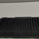 24'' Longer Faucet Mat for Kitchen Sink Splash Guard[7 Slope Fast Self-draining][Snap Lock Fit]Kitchen Sink Faucet Mat Splash Guard Kitchen Sink Area Water Splash Guard Behind Faucet Draining Mat (24" x 5.5", Black)