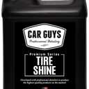 CAR GUYS Tire Shine 1 Gallon Refill | The Perfect Shine | Durable and User Friendly Tire Dressing | Long Lasting UV Protection | 1 Gallon (Sprayer Not Included)