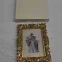 5x7 Picture Frames Vintage Photo Frame with Glass Front Antique Picture Frame for Tabletop Wall Hanging (5x7, Shiny Golden) ((5x7, Shiny Golden))