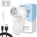 Fabric Shaver Lint Shaver, Lint Remover for Clothes, Electric Lint Remover Rechargeable Sweater Defuzzer Pill Remover with 3 Replaceable Blades, Suitable for Clothes, Jumpers, Furniture, Wool