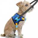 Protective Dog Halo for Blind Dogs, Adjustable Protective Ring Harness for Visually Impaired Dogs,Safe Navigation Aid for Visually Impaired Dogs (M for 22-28in)