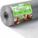 HIHADUUM 8'' x 20' Hardware Cloth 1/4 inch 23 Gauge, Hot-dip Galvanized After Welding, Chicken Coop Wire Fence Wire Mesh Screen, Rabbit/Snake Fences, Netting Wire Cloth Galvanized Wire Mesh Roll