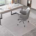 Office Chair Mat for Carpets, Clear Computer Desk Chair Mat for Low Carpeted Floors, Thick and Sturdy Carpet Protector, Easy Glide and Flat Without Curling(30'' x 48'' Rectangle)