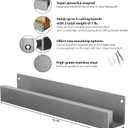 Demi's Home Knife Magnetic Strip & Cutting Board Holder for Wall or Fridge - 16 inch - (Supplies Not Included) - Magnetic Cutting Board & Knife Holder for Fridge or Wall