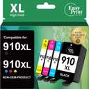 Compatible Ink Cartridge Replacement for HP 910XL Ink Cartridges Combo Pack to Use with OfficeJet Pro 8025 8020 8035 8030 8028 8010 Series Printer (4 Pack)