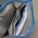 Adult Bibs for Men and Women 4 Packs, Reusable Terry Bibs for Elderly Senior, Waterproof Towel for Adults (Grey+Blue)