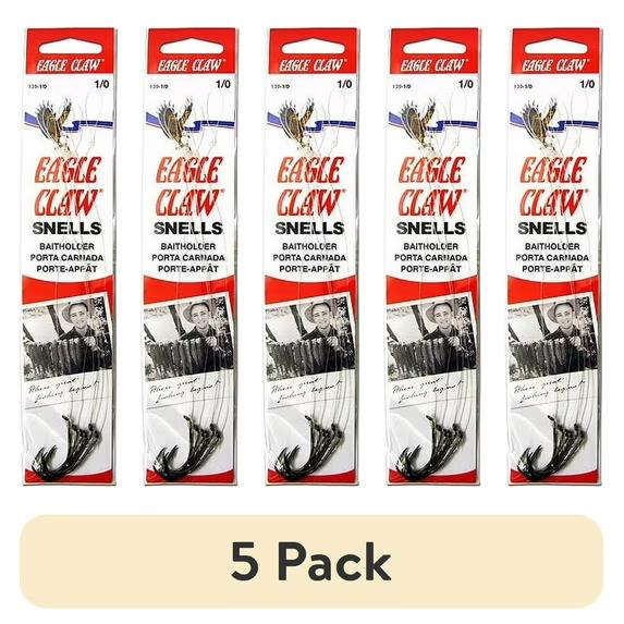 (5 pack) Eagle Claw Baitholder Fishing Hook