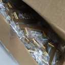 Estmoon 45 Pack Brushed Brass Cabinet Pulls 3 Inch Cabinet Handles Gold Drawer Pulls Modern Square Cabinet Knobs Gold Hardware Handles for Cabinets and Drawers, 5" Total Length