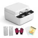 HTVRONT Phone Case Heat Press Machine Compatible with iPhone & Android - Vacuum Heat Press H17 for Phone Cases- Sublimation Press for Custom Phone Case, Badges, Coasters, Includes Film & Fixture