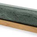 Fox Run Marble Rolling Pin and Base, Green 2.5 x 18 x 3 inches