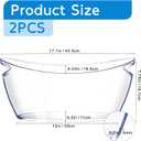 2 Pack Ice Bucket, 5.5L Small Ice Buckets Clear Beverage Tub for Champagne Beer Sparkling Wine Cocktails, Parties, Mimosa Bar Supplies, Christmas