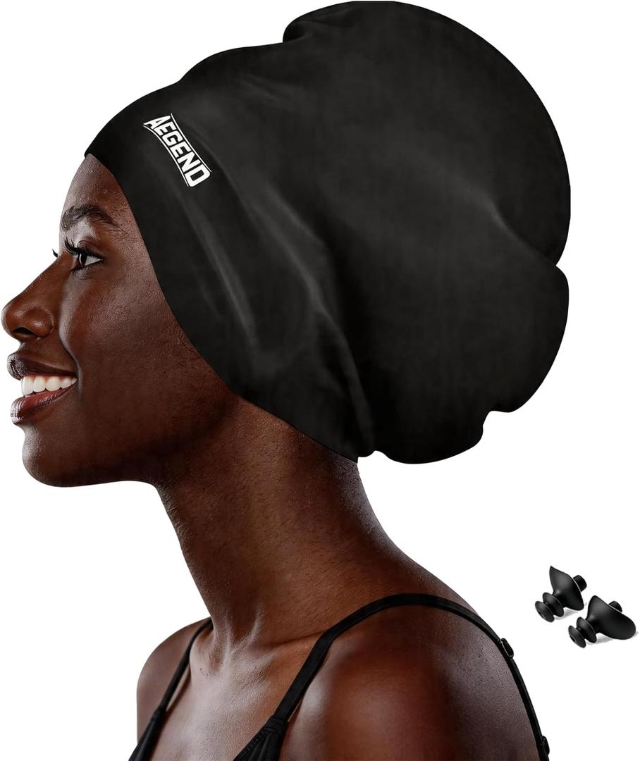 Extra Large Swim Cap for Braids and Dreadlocks - Swimming Cap for Women Long Hair Adult Swim Cap for Long Thick Curly Hair Keep Your Hair Dry