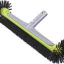Sepetrel Pool Brush Head for Cleaning Walls,Heavy Duty Inground/Above Ground Swimming Pool Round Scrub Brushes with Premium Strong Bristle & Reinforced Aluminium Back (HEMISPHERICAL)