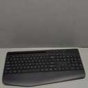 Wireless Keyboard and Mouse Combo - Full-Sized Ergonomic Keyboard with Wrist Rest, Phone Holder, Sleep Mode, Silent 2.4GHz Cordless Keyboard Mouse Combo for Computer, Laptop, PC, Mac, Windows -Trueque (1 PACK, Black)