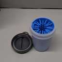 Dexas Lidded MudBuster Portable Dog Paw Cleaner, Medium, Pro Blue