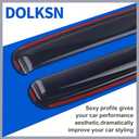 Smoke Black in-Channel Window Visor Window Deflectors Rain Guards Compatible with 2024-2025 Hyundai Kona 4-Piece Set