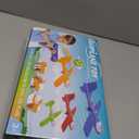 Fuwidvia 4 Pack Airplane Launcher Toys, 2 Flight Modes LED Foam Plane Toy for Boys, Outdoor Flying Toys Birthday Gifts for Boys Girl 4 5 6 7 8 9 10 11 12 Year Old (Red&green&orange&blue)