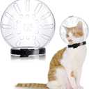 Upgraded Cat Muzzle for Grooming Cat Mouth Cover Cats Grooming Helmet Cats Helmet, Adjustable Hood Anti Bite Muzzles for Pet Bathing,Taking Injections,Trimming Nails, M