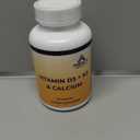 Vitamin D3 K2 Calcium - Bone Heart Muscle Support 5000 IU 60 Capsules