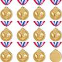 Abaokai 12 Pieces Football Medals for Award,Sports Football Games, Party Favors for Kids, 2 Inches