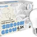 Miracle LED Shroom Grow Indoor LED Grow Bulbs for Oyster, Shiitake, Lions Mane Mushrooms ect. with 6.5K MINI Full Spectrum Replace 60W LED Grow Bulbs (18-Pack)