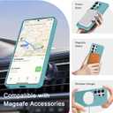 YENAPOON for Samsung Galaxy S26 Ultra Case, Matte Magnetic Phone Cover [with 1 Screen Protector] [Support for MagSafe] [Shockproof Military Grade Protection] Translucent Frosted Back, Light Blue