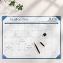 Gannyfer Desk Calendar 2026-2027 with Desktop Mat, Simplified Large 22" x 17" Desktop Pad Calendar, 18 Month Desk Calendar 2026, Use Now to Jun 2027, Office Supplies Perfect for Home School and Office - Blue