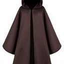 TOGROP Knight Costume for Kids Robe Hooded Cloak Boys Girls Cosplay 3-14 Years