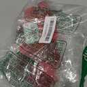 2PCS 3D Flower Embroidery Appliques Red Flower Rhinestone Patch Bling Beaded Embroidery Lace Applique Rhinestone Applique for Clothes DIY Wedding Dress Sewing Craft Clothing Jeans