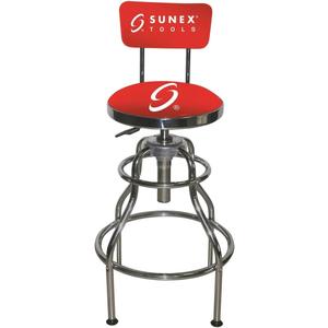 SUNEX Hydraulic Shop Stool Chrome) SUN8516