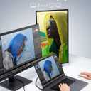 [2025 Upgraded] andobil 7-in-2 USB C Hub Adapter for MacBook Pro 2021-2016/ MacBook Air 2020-2018, 2 USB 3.1 & USB Data Ports, 4K HDMI, SD/TF Card etc, The Space Grey