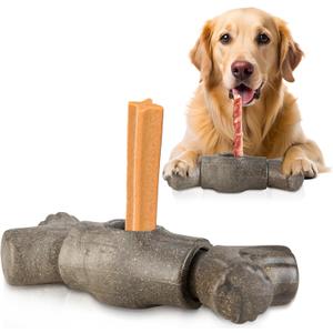 Bully Stick Holder for Dogs Bully Stick Safety Holder for Small Medium and Large Dogs Yak Chew Holder Dog Bone Holder for Chew Sticks Prevent Choking Suitable for Various Bully Sticks and Dog Sizes (Medium)