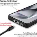 KANGHAR Case Compatible with Samsung Galaxy S24 5G,Black Leopard Design,Tire Texture Non-Slip +Shockproof Rugged TPU Protective Case for Galaxy S24-Pink Leopard